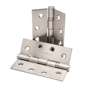 Brushed Nickel Ball Bearing Hinge (Pair) 100mm x 75mm by Manovella, a Door Hinges for sale on Style Sourcebook