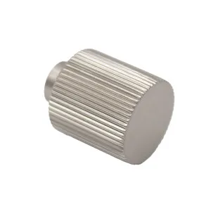 Brushed Nickel Fluted Knob - Rhea by Manovella, a Cabinet Hardware for sale on Style Sourcebook