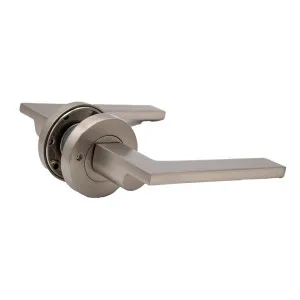 Brushed Nickel Privacy Door Handle - Hamilton by Manovella, a Door Hardware for sale on Style Sourcebook