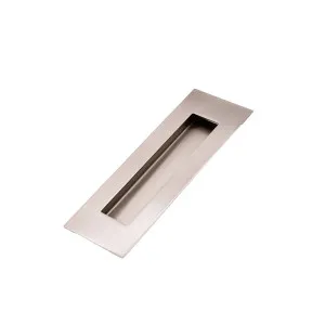 Brushed Nickel Sliding Door Flush Pull 120mm x 40mm by Manovella, a Door Hardware for sale on Style Sourcebook