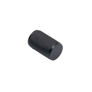 Matt Black Knurled Cabinet Knob - Helena by Manovella, a Cabinet Hardware for sale on Style Sourcebook