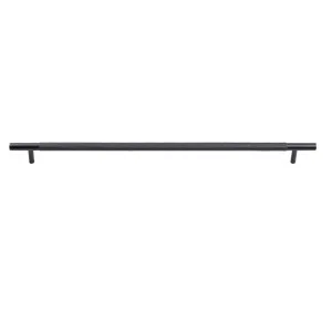 Matt Black Knurled Drawer Pull - Charmian Extra Large (500mm overall) by Manovella, a Cabinet Hardware for sale on Style Sourcebook