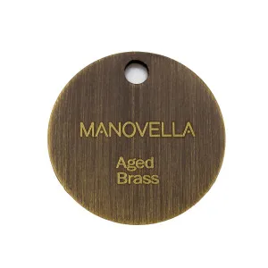 Solid Brass Colour Sample - Various Finishes Aged Brass by Manovella, a Cabinet Hardware for sale on Style Sourcebook