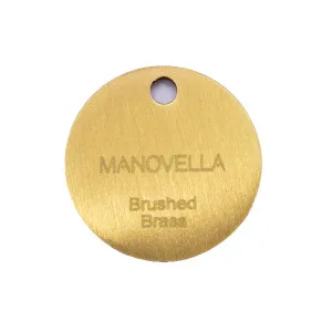 Solid Brass Colour Sample - Various Finishes Brushed Brass by Manovella, a Cabinet Hardware for sale on Style Sourcebook