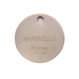 Solid Brass Colour Sample - Various Finishes Brushed Nickel by Manovella, a Cabinet Hardware for sale on Style Sourcebook