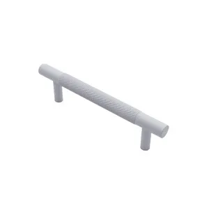 White Knurled Drawer Pull - Charmian Small (130mm overall) by Manovella, a Cabinet Hardware for sale on Style Sourcebook