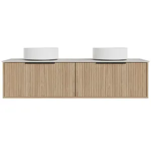 Wave Vanity 1500 Wall Hung Drawers Only Double Bow Dekton AC Top by Marquis, a Vanities for sale on Style Sourcebook