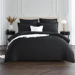 Renee Taylor Chevron Jacquard Black Quilt Cover Set by null, a Quilt Covers for sale on Style Sourcebook