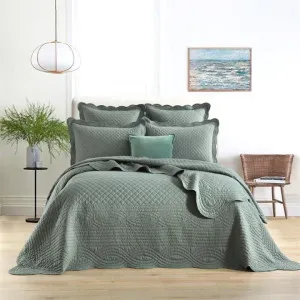 Renee Taylor Scallop Jacquard Juniper Coverlet Set by null, a Quilt Covers for sale on Style Sourcebook