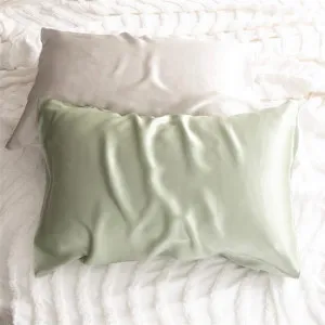 Renee Taylor 100% Mulberry Silk Sage Standard Pillowcase by null, a Pillow Cases for sale on Style Sourcebook