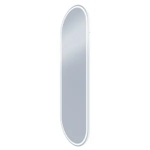 Great Great Gatsby LED Mirror 600x1800 Matt White Frame by Remer, a Illuminated Mirrors for sale on Style Sourcebook