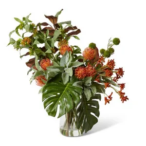 Pin Cushion & Kangaroo Paw Mix  - Tillie Vase - 76 x 76 x 84 cm by Elme Living, a Plants for sale on Style Sourcebook