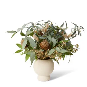 Dried Banksia & Eucalyptus Seed - Azalea Vase - 80 x 58 x 65 cm by Elme Living, a Plants for sale on Style Sourcebook