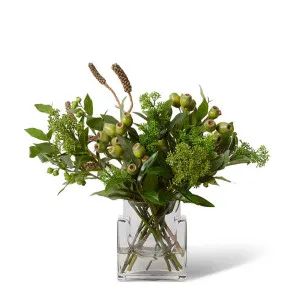Skimmia Seed & Gumnut Berry - Pixie Vase - 45 x 27 x 42 cm by Elme Living, a Plants for sale on Style Sourcebook