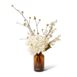 Hydrangea Willow Mix  - Specimen Bottle - 40 x 40 x 64 cm by Elme Living, a Plants for sale on Style Sourcebook