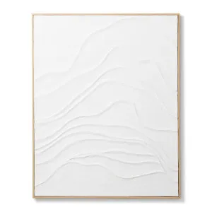 Wavy Hand Painted Wall Art - 120 x 5 x 150 cm by Elme Living, a Painted Canvases for sale on Style Sourcebook