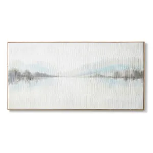 Sea Lake Hand Painted Wall Art - 150 x 5 x 75 cm by Elme Living, a Painted Canvases for sale on Style Sourcebook