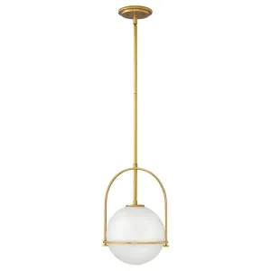 Hinkley Somerset Small Pendant Light (E27) Heritage Brass by Hinkley, a Pendant Lighting for sale on Style Sourcebook