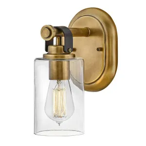 Hinkley Halstead Single Wall Sconce (E27) Heritage Brass by Hinkley, a Outdoor Lighting for sale on Style Sourcebook