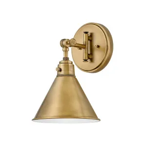 Hinkley Arti Medium Swing Arm Wall Sconce Heritage Brass by Hinkley, a Wall Lighting for sale on Style Sourcebook