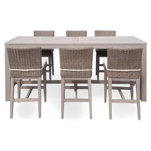 Antares 7 Piece Outdoor Bar Set, 200cm by Dodicci, a Outdoor Dining Sets for sale on Style Sourcebook