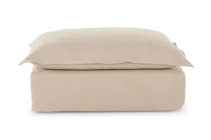 Toorak 105cm Ottoman, Florence Natural, by Lounge Lovers by Lounge Lovers, a Ottomans for sale on Style Sourcebook