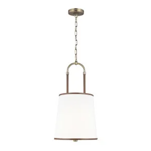 Ralph Lauren Katie 1 Light Pendant by Visual Comfort Studio Worn Brass by Visual Comfort Studio, a Pendant Lighting for sale on Style Sourcebook