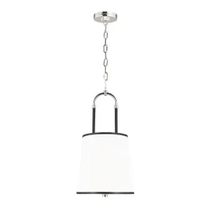 Ralph Lauren Katie 1 Light Pendant by Visual Comfort Studio Polished Nickel by Visual Comfort Studio, a Pendant Lighting for sale on Style Sourcebook