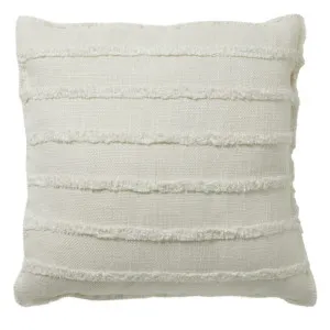 Kae Linen Cushion White - 50cm x 50cm by James Lane, a Cushions, Decorative Pillows for sale on Style Sourcebook