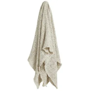 Mersenne Linen Throw White - 160cm x 130cm by James Lane, a Throws for sale on Style Sourcebook