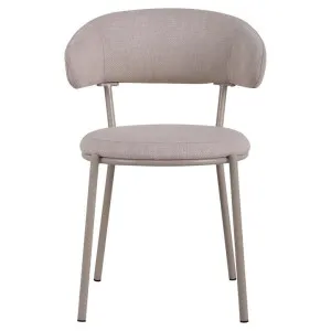 Buttler Fabric & Metal Dning Chair, Taupe by Viterbo Modern Furniture, a Dining Chairs for sale on Style Sourcebook