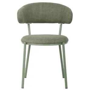 Buttler Fabric & Metal Dning Chair, Green by Viterbo Modern Furniture, a Dining Chairs for sale on Style Sourcebook