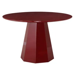 Albacete Round Dining Table, 120cm, Wine by Viterbo Modern Furniture, a Dining Tables for sale on Style Sourcebook