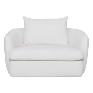 Nest Swivel Armchair in Het White by OzDesignFurniture, a Chairs for sale on Style Sourcebook
