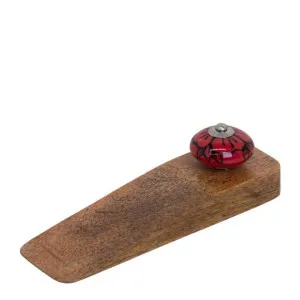 J.Elliot Jayda Natural and Red Door Stop by null, a Door Hardware for sale on Style Sourcebook
