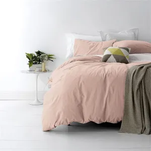 Park Avenue Vintage Washed Cotton Blush Quilt Cover Set by null, a Quilt Covers for sale on Style Sourcebook