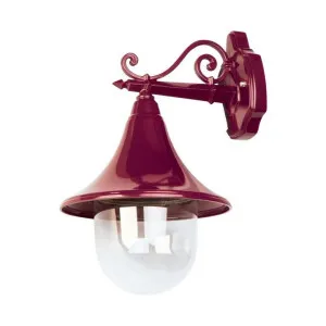 Monaco Italian Made IP43 Exterior Wall Light, Style B, Burgundy by Domus Lighting, a Outdoor Lighting for sale on Style Sourcebook