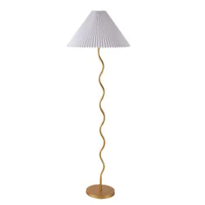 Pontu Floor Lamp Gold by James Lane, a Lighting for sale on Style Sourcebook