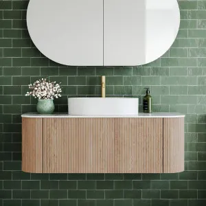 Ingrain Curved Fluted Wall Hung Vanity by Ingrain, a Vanities for sale on Style Sourcebook