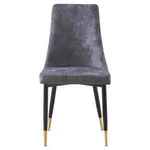 Kingsley Velvet Fabric Dining Chair, Grey by Brighton Home, a Dining Chairs for sale on Style Sourcebook