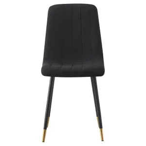 Fred Velvet Fabric Dining Chair, Black by Brighton Home, a Dining Chairs for sale on Style Sourcebook