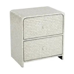 Harlan Shell Inlaid Bedside Table by Coast To Coast Home, a Bedside Tables for sale on Style Sourcebook