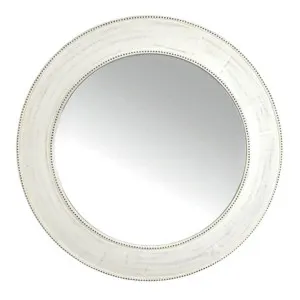 Rania Wooden Frame Round Wall Mirror, 90cm by Coast To Coast Home, a Mirrors for sale on Style Sourcebook