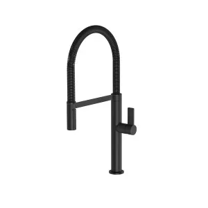 Prize Flexible Coil Sink Mixer 220 Matte Black by PHOENIX, a Kitchen Taps & Mixers for sale on Style Sourcebook