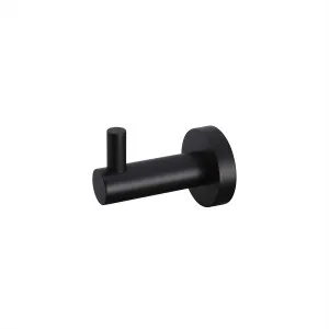 Round Robe Hook Matte Black by Meir, a Shelves & Hooks for sale on Style Sourcebook