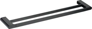 Jaya Towel Rail Double 800 Matte Black by Ikon, a Towel Rails for sale on Style Sourcebook