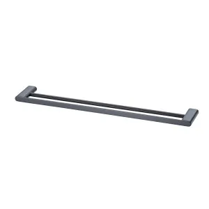 Madrid Towel Rail Double 650 Matte Black by Oliveri, a Towel Rails for sale on Style Sourcebook