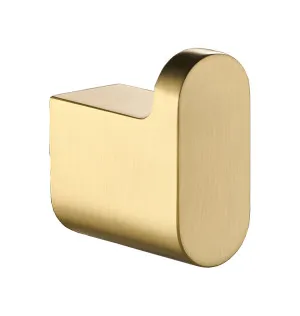 Flores Robe Hook Brushed Gold by Ikon, a Shelves & Hooks for sale on Style Sourcebook