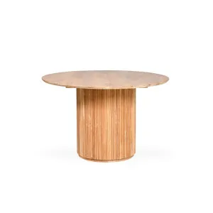 Aru - Round Dining Table - Teak - Natural by Darcy & Duke, a Dining Tables for sale on Style Sourcebook