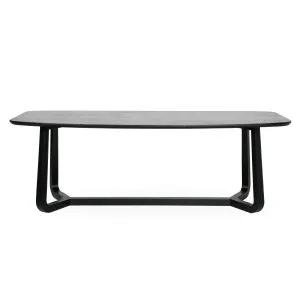 Flow - Oval Dining Table - Teak - Black by Darcy & Duke, a Dining Tables for sale on Style Sourcebook